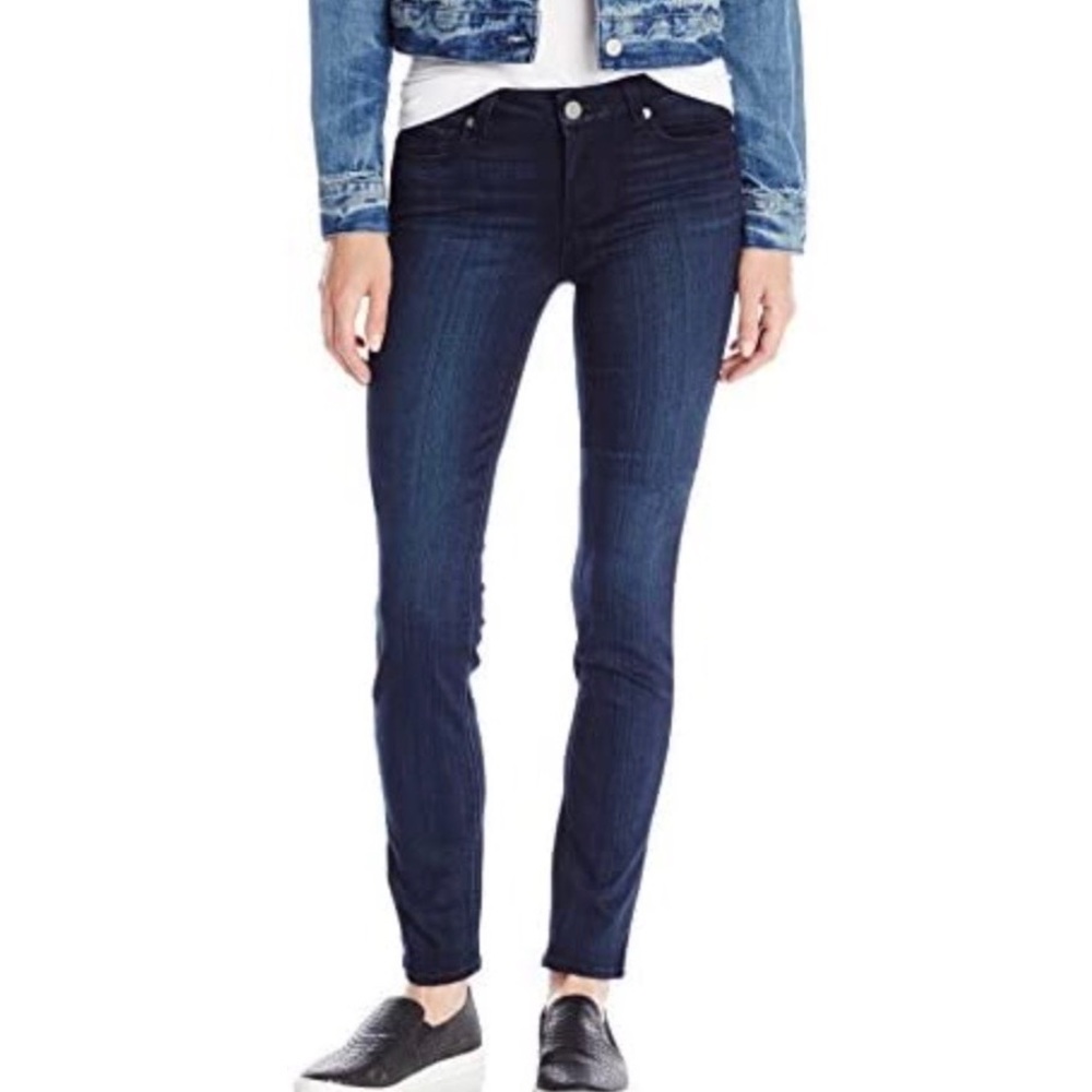 Paige Skyline Skinny Premium Jeans, Dark Georgie Wash, Size 28 Like New
